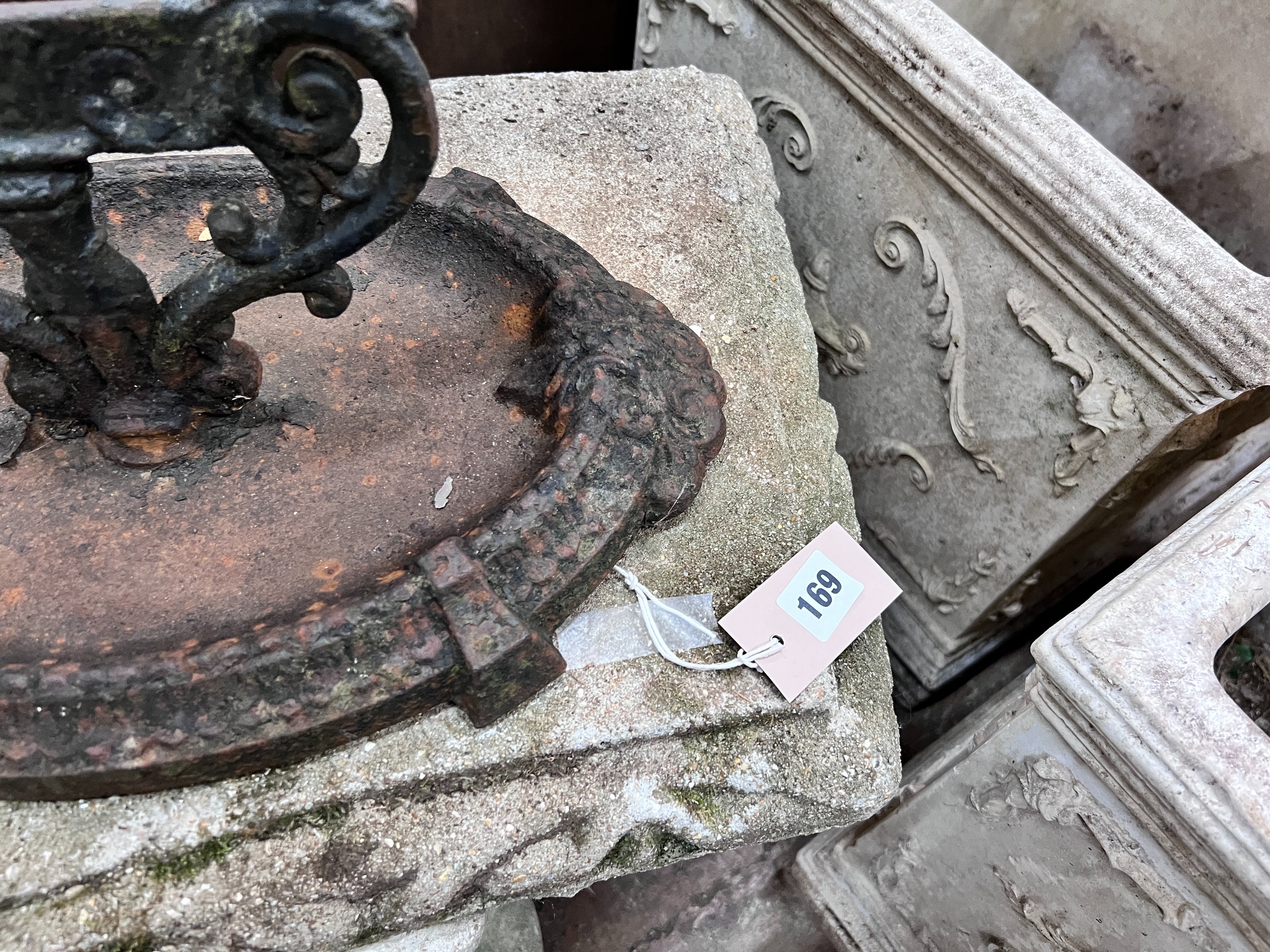 A Victorian cast iron boot-scraper, 41cm *Please note the sale commences at 9am.